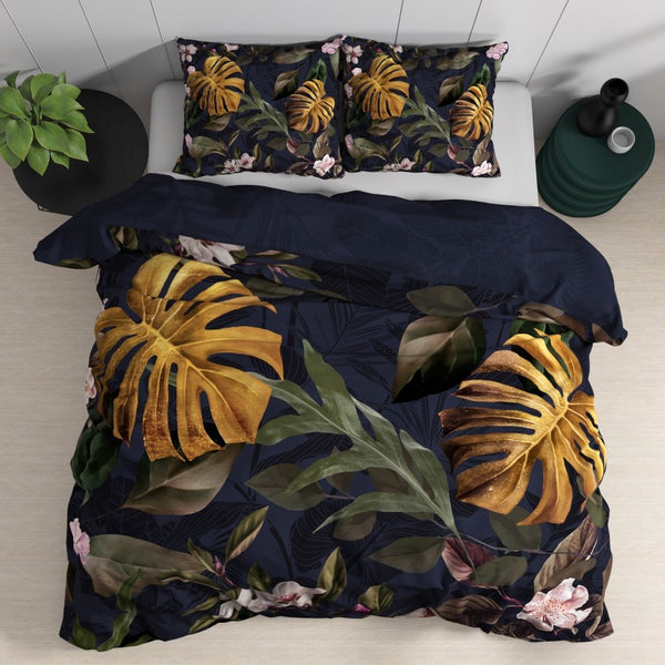 100% Cotton Duvet Cover Set Durk | Green | Double - 200cm (W) x 200/220cm (L) - The Bedding & Blankets Store