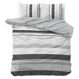 100% Cotton Duvet Cover Set Enjoy | Anthracite | Twin - 155cm (W) x 200cm (L) - The Bedding & Blankets Store