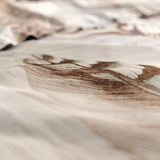 100% Cotton Duvet Cover Set Furtails | Sand | Double - 200cm (W) x 200/220cm (L) - The Bedding & Blankets Store