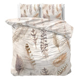100% Cotton Duvet Cover Set Furtails | Sand | Double - 200cm (W) x 200/220cm (L) - The Bedding & Blankets Store