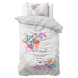 100% Cotton Duvet Cover Set Hotel France | Grey | Twin - 155cm (W) x 200cm (L) - The Bedding & Blankets Store