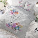 100% Cotton Duvet Cover Set Hotel France | Grey | Twin - 155cm (W) x 200cm (L) - The Bedding & Blankets Store