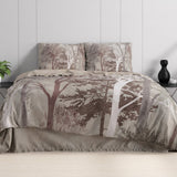 100% Cotton Duvet Cover Set Indre | Taupe | Single - 140cm (W) x 220cm (L) - The Bedding & Blankets Store