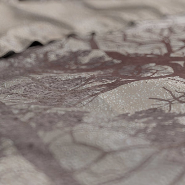 100% Cotton Duvet Cover Set Indre | Taupe | Single - 140cm (W) x 220cm (L) - The Bedding & Blankets Store