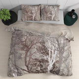 100% Cotton Duvet Cover Set Indre | Taupe | Single - 140cm (W) x 220cm (L) - The Bedding & Blankets Store