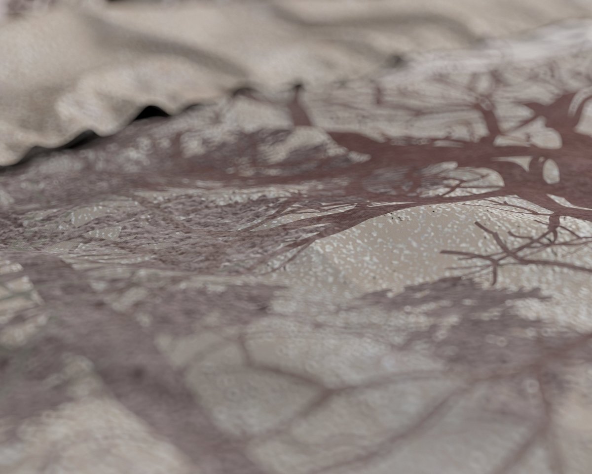 100% Cotton Duvet Cover Set Indre | Taupe | Single - 140cm (W) x 220cm (L) - The Bedding & Blankets Store