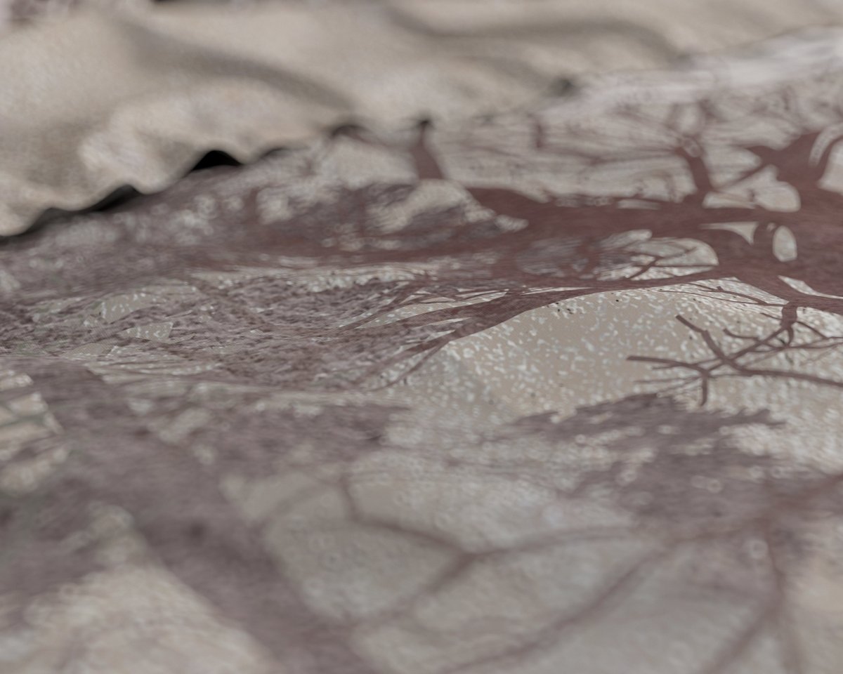 100% Cotton Duvet Cover Set Indre | Taupe | Single - 140cm (W) x 220cm (L) - The Bedding & Blankets Store