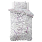 100% Cotton Duvet Cover Set Maily | Purple | Single - 140cm (W) x 220cm (L) - The Bedding & Blankets Store