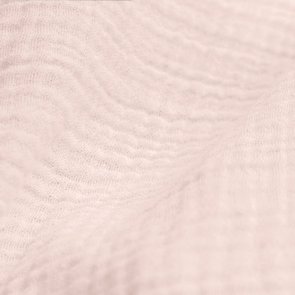 100% Cotton Duvet Cover Set Mousseline | Pink | Single - 140cm (W) x 220cm (L) - The Bedding & Blankets Store