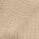 100% Cotton Duvet Cover Set Mousseline | Sand | Single - 140cm (W) x 220cm (L) - The Bedding & Blankets Store