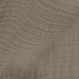 100% Cotton Duvet Cover Set Mousseline | Taupe | Single - 140cm (W) x 220cm (L) - The Bedding & Blankets Store