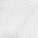 100% Cotton Duvet Cover Set Mousseline | White | Single - 140cm (W) x 220cm (L) - The Bedding & Blankets Store