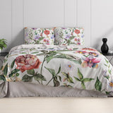 100% Cotton Duvet Cover Set Ophelia | Purple | Single Long - 140cm (W) x 220cm (L) - The Bedding & Blankets Store