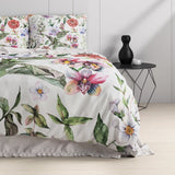 100% Cotton Duvet Cover Set Ophelia | White | King Long - 240cm (W) x 220cm (L) - The Bedding & Blankets Store