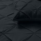 100% Cotton Duvet Cover Set Salvador | Black | Single - 140cm (W) x 220cm (L) - The Bedding & Blankets Store