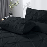 100% Cotton Duvet Cover Set Salvador | Black | Single - 140cm (W) x 220cm (L) - The Bedding & Blankets Store