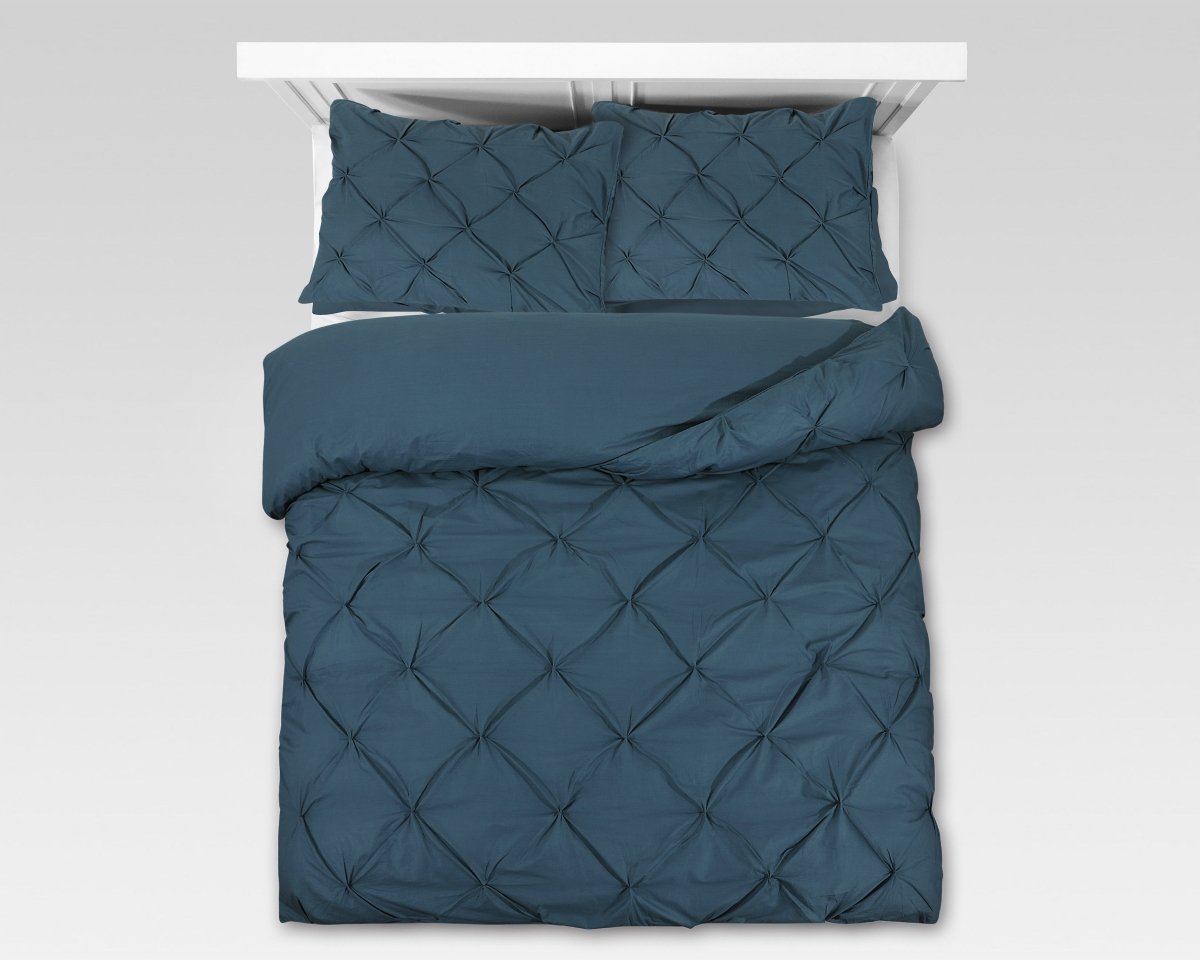 100% Cotton Duvet Cover Set Salvador | Blue | Single - 140cm (W) x 220cm (L) - The Bedding & Blankets Store
