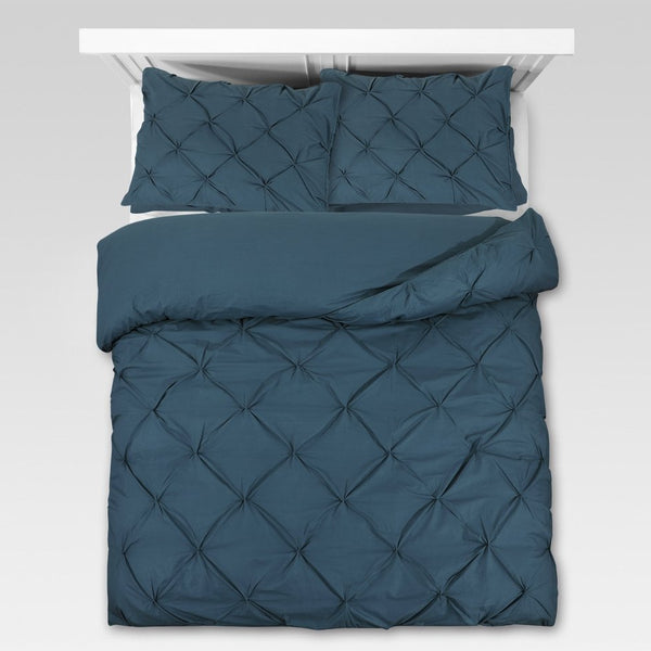 100% Cotton Duvet Cover Set Salvador | Blue | Single - 140cm (W) x 220cm (L) - The Bedding & Blankets Store