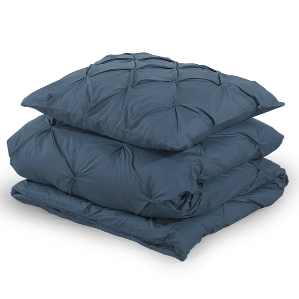 100% Cotton Duvet Cover Set Salvador | Blue | Single - 140cm (W) x 220cm (L) - The Bedding & Blankets Store