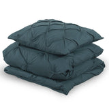 100% Cotton Duvet Cover Set Salvador | Dark Green | Single - 140cm (W) x 220cm (L) - The Bedding & Blankets Store