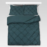 100% Cotton Duvet Cover Set Salvador | Dark Green | Single - 140cm (W) x 220cm (L) - The Bedding & Blankets Store