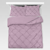 100% Cotton Duvet Cover Set Salvador | Lilac | Single - 140cm (W) x 220cm (L) - The Bedding & Blankets Store