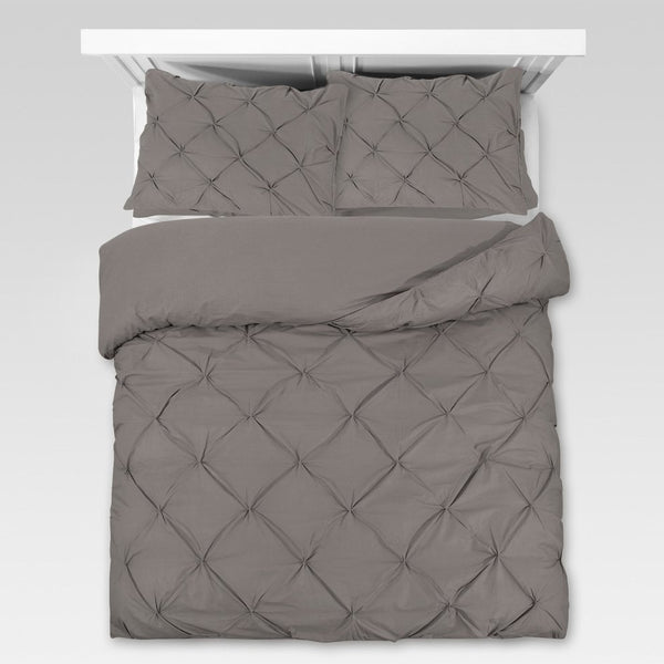 100% Cotton Duvet Cover Set Salvador | Taupe | Double - 200cm (W) x 220cm (L) - The Bedding & Blankets Store