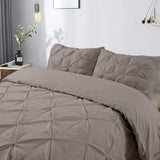 100% Cotton Duvet Cover Set Salvador | Taupe | Double - 200cm (W) x 220cm (L) - The Bedding & Blankets Store