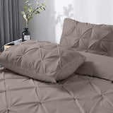 100% Cotton Duvet Cover Set Salvador | Taupe | Double - 200cm (W) x 220cm (L) - The Bedding & Blankets Store