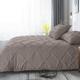 100% Cotton Duvet Cover Set Salvador | Taupe | Double - 200cm (W) x 220cm (L) - The Bedding & Blankets Store