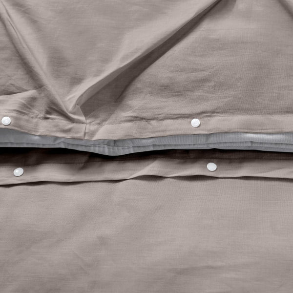 100% Cotton Duvet Cover Set Salvador | Taupe | Double - 200cm (W) x 220cm (L) - The Bedding & Blankets Store