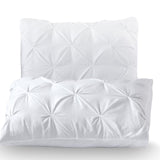100% Cotton Duvet Cover Set Salvador | White | Double - 200cm (W) x 220cm (L) - The Bedding & Blankets Store