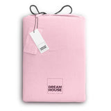 100% Cotton Duvet Cover Set Stone Washed | Pink | Single - 140cm (W) x 220cm (L) - The Bedding & Blankets Store
