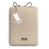 100% Cotton Duvet Cover Set Stone Washed | Sand | Single - 135cm (W) x 200cm (L) - The Bedding & Blankets Store