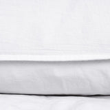 100% Cotton Duvet Cover Set Stone Washed | White | Single - 135cm (W) x 200cm (L) - The Bedding & Blankets Store