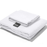 100% Cotton Duvet Cover Set Stone Washed | White | Single - 135cm (W) x 200cm (L) - The Bedding & Blankets Store