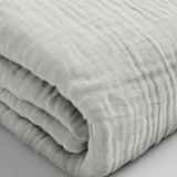 100% Cotton Fitted Sheet Mousseline | Cream | Double 140 x 200cm (L) x 30cm (D) - The Bedding & Blankets Store