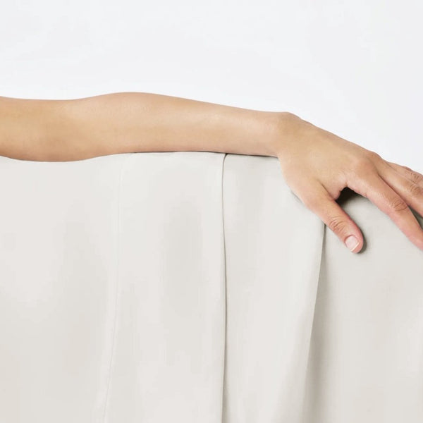 100% Cotton Flat Sheet | Cream | Single Long - 150cm (W) x 250cm (L) - The Bedding & Blankets Store