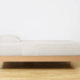 100% Cotton Flat Sheet | Cream | Single Long - 150cm (W) x 250cm (L) - The Bedding & Blankets Store