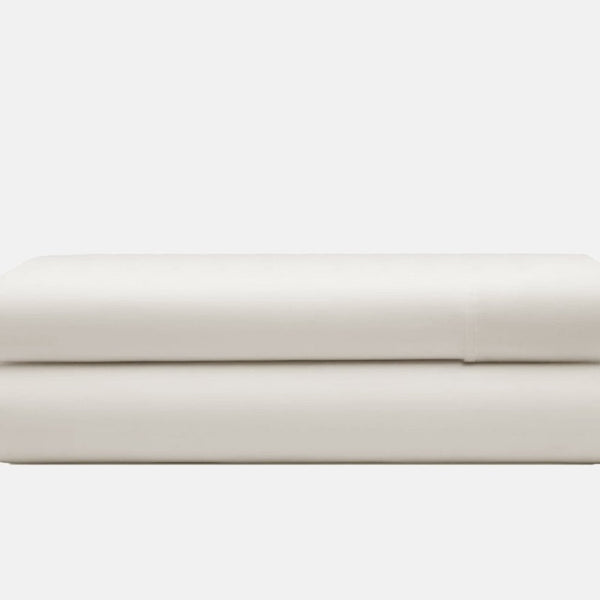 100% Cotton Flat Sheet | Cream | Single Long - 150cm (W) x 250cm (L) - The Bedding & Blankets Store