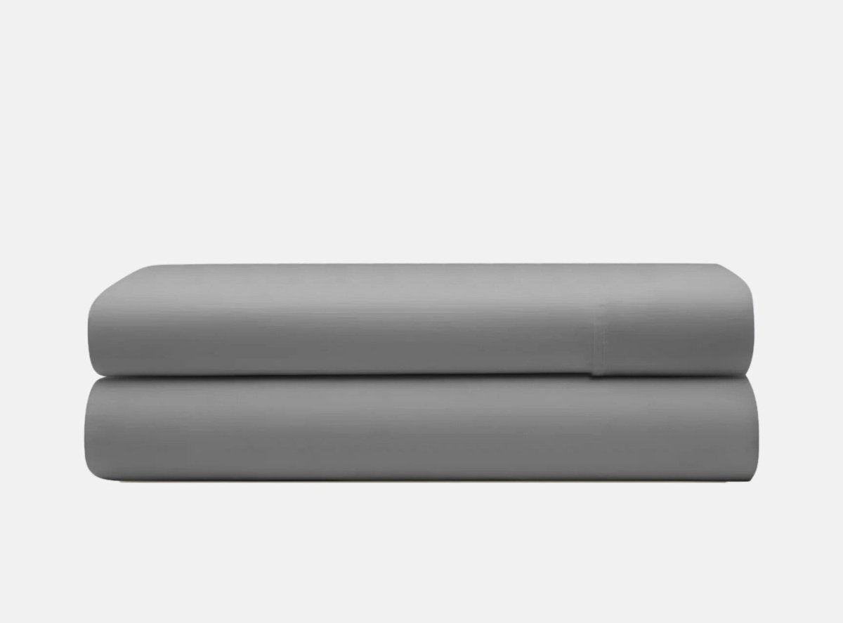 100% Cotton Flat Sheet | Grey | Single Long - 150cm (W) x 250cm (L) - The Bedding & Blankets Store