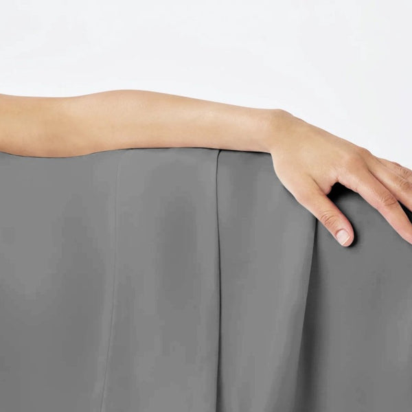 100% Cotton Flat Sheet | Grey | Single Long - 150cm (W) x 250cm (L) - The Bedding & Blankets Store