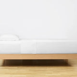 100% Cotton Flat Sheet | White | Single Long - 150cm (W) x 250cm (L) - The Bedding & Blankets Store