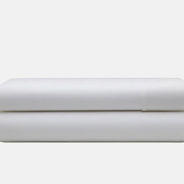 100% Cotton Flat Sheet | White | Single Long - 150cm (W) x 250cm (L) - The Bedding & Blankets Store