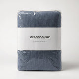 100% Cotton Muslin Duvet Cover Set Mousseline | Midnight Blue | Single - 140cm (W) x 220/240cm (L) - The Bedding & Blankets Store