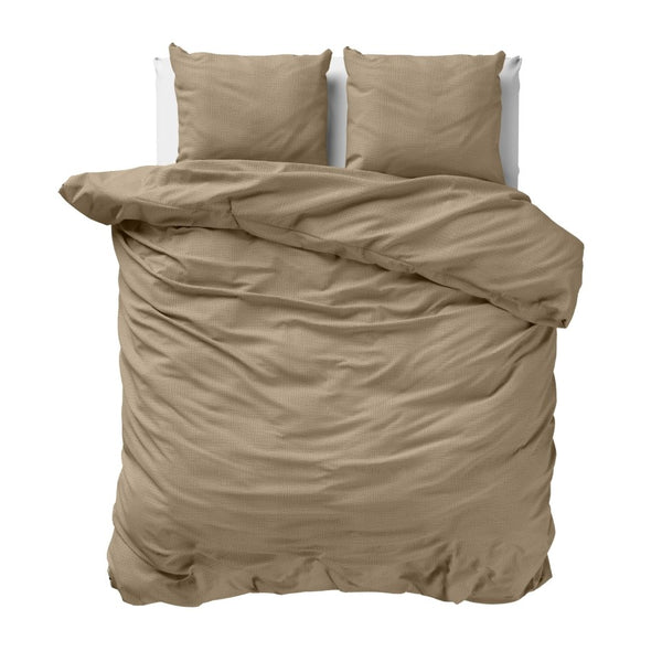 100% Cotton Muslin Duvet Cover Set Mousseline | Nude Skin | King - 240cm (W) x 200/220cm (L) - The Bedding & Blankets Store