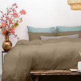 100% Cotton Muslin Duvet Cover Set Mousseline | Nude Skin | King - 240cm (W) x 200/220cm (L) - The Bedding & Blankets Store