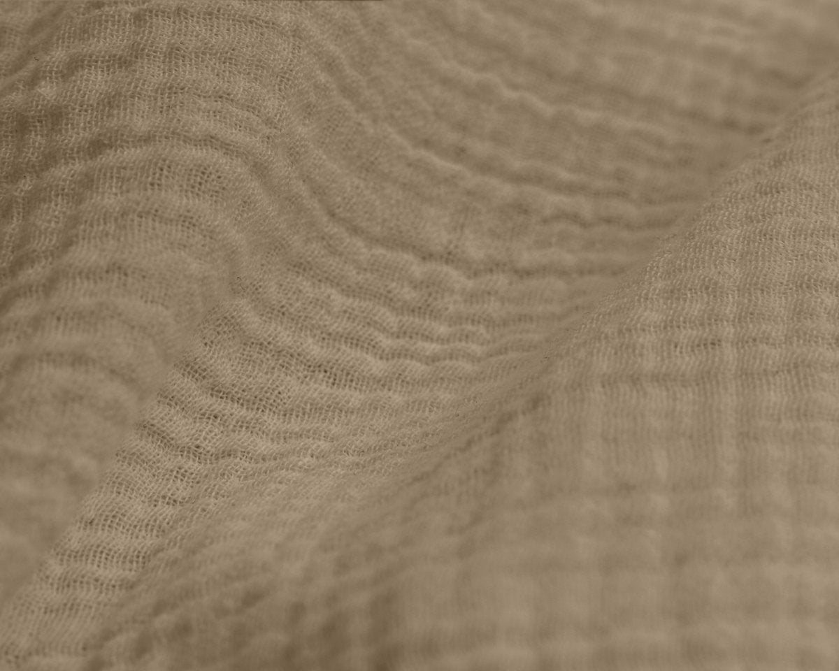 100% Cotton Muslin Duvet Cover Set Mousseline | Nude Skin | King - 240cm (W) x 200/220cm (L) - The Bedding & Blankets Store