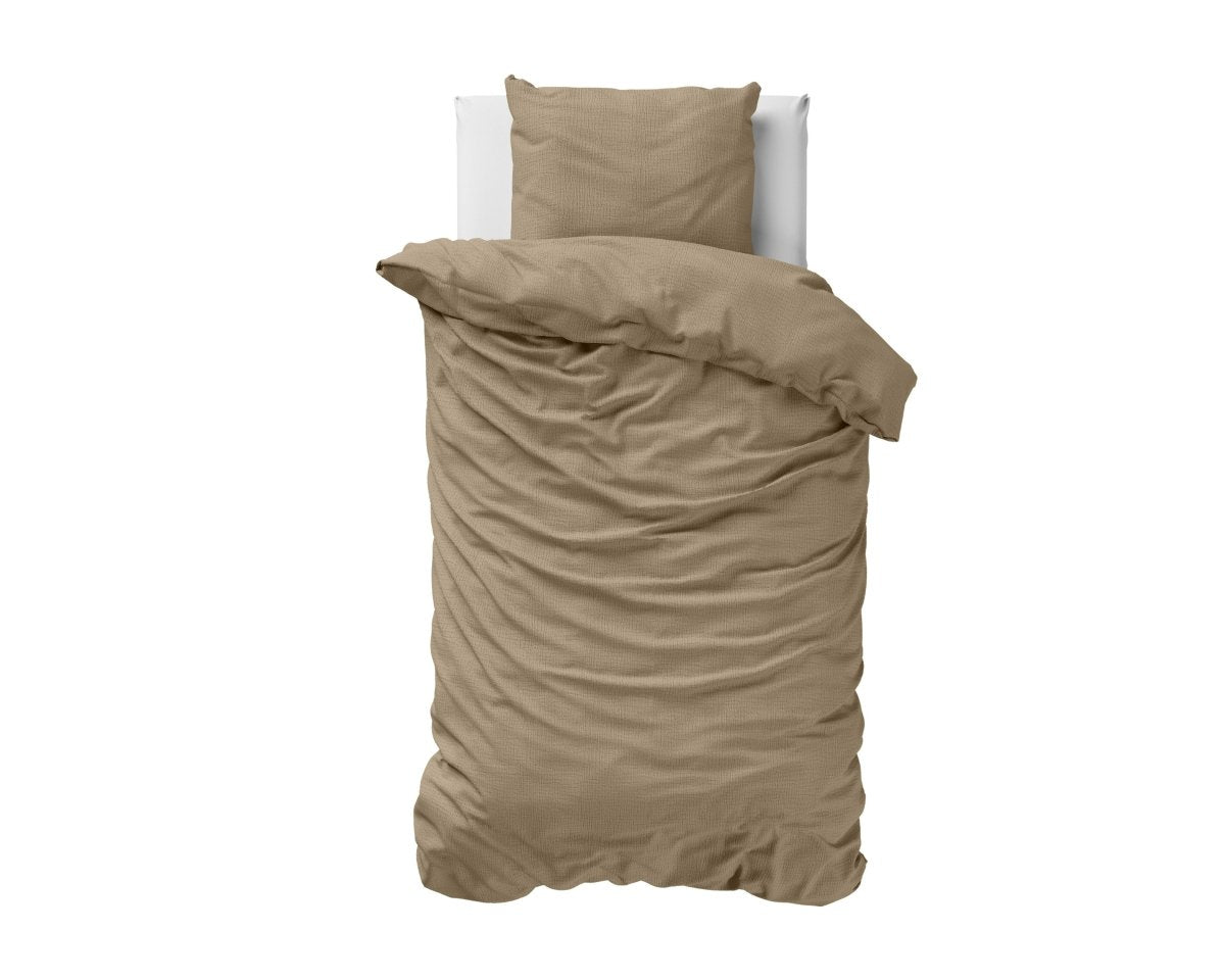 100% Cotton Muslin Duvet Cover Set Mousseline | Nude Skin | King - 240cm (W) x 200/220cm (L) - The Bedding & Blankets Store