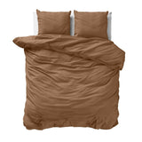 100% Cotton Muslin Duvet Cover Set Mousseline | Terracotta | King - 240cm (W) x 200/220cm (L) - The Bedding & Blankets Store
